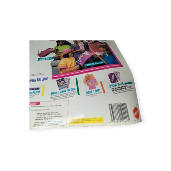 Vintage 1991 Calendar Exciting World of Barbie-Sneak Preview See What's New - Picture 15 of 16